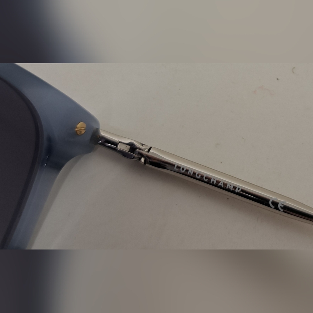 Longchamp Women's Sunglasses Marble Blue Gradient Square LO660S 421 54-17-140 - Picture 4 of 16